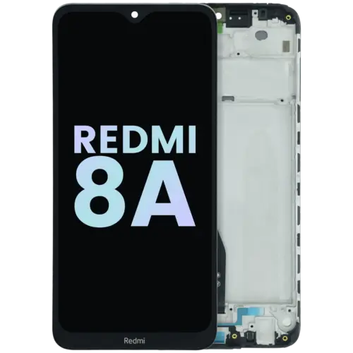 LCD Assembly With Frame Compatible For Xiaomi Redmi 8A (Genuine) (Black)