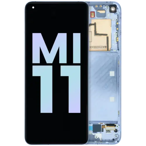 Bloc écran OLED avec cadre pour Xiaomi Mi 11 (d'origine) (violet)
