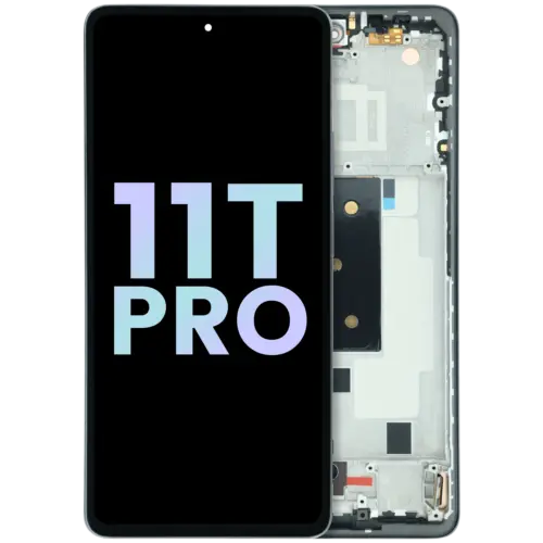 OLED Assembly With Frame For Xiaomi 11T Pro (Genuine) (Black)
