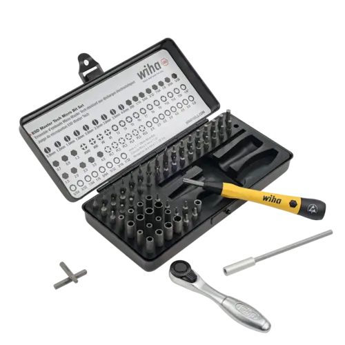 65 Piece ESD Safe Master Technician Ratchet and MicroBit Set (Wiha) – Image 4