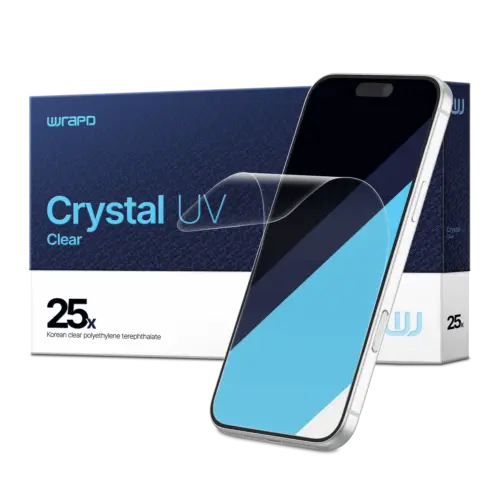 Wrapd Crystal UV - UV PET protection d'écran Film (25 lot) (Clear)