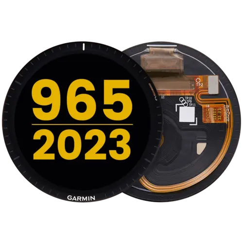 OLED Assembly Without Frame For Garmin Forerunner 965 (2023) (Premium) (Black)