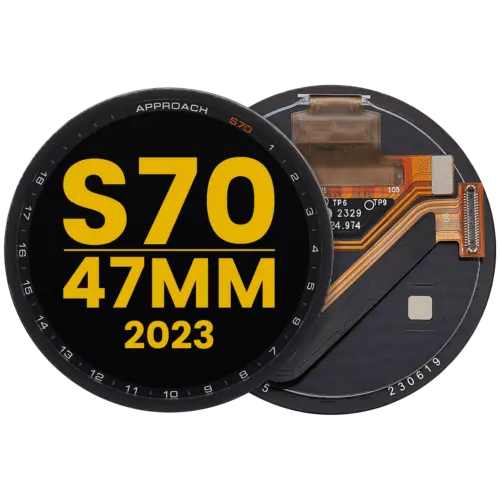 OLED Assembly Without Frame For Garmin Approach S70 (47mm) (2023) (Premium) (Black)