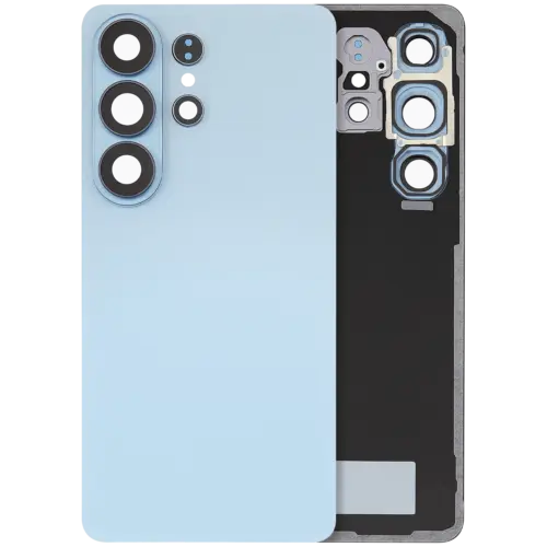 Cache arrière verre avec lentille de caméra pour Samsung Galaxy S26 Ultra (compatible qualité supérieure) (Sky Blue)