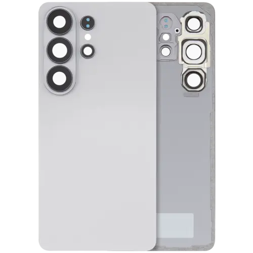 Cache arrière verre avec lentille de caméra pour Samsung Galaxy S26 Ultra (compatible qualité supérieure) (blanc)