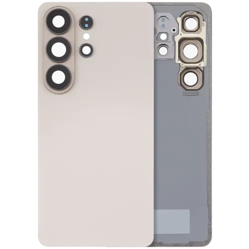 Cache arrière verre avec lentille de caméra pour Samsung Galaxy S26 Ultra (compatible qualité supérieure) (Pink Gold)