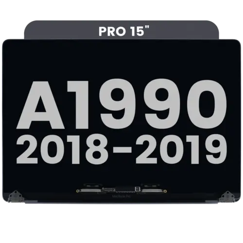 Complete écran LCD bloc pour MacBook Pro 15" A1990 (2018-2019) (Used OEM Pull: Grade C) (gris sidéral)