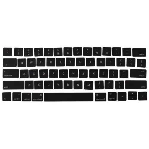 Keycap pour MacBook Pro 13" A2159 (2019) / (A1706 / A1708) (2016-2017) / A1989 (2018-2019)/ Pro 15" A1707 (2016-2017) / A1990 (2018-2019) / Air 13" A1932 (2019) (Only Main keyboard area)