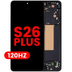 Bloc écran OLED avec cadre pour Samsung Galaxy S26 Plus 5G (US & International Version) (compatible qualité supérieure) (120Hz) (noir)