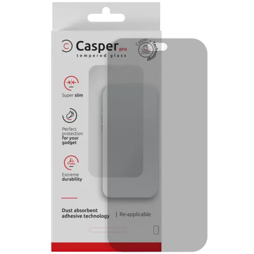 Casper Pro Tempered Glass Compatible For iPhone 18 Pro Max (Retail Pack) (Matte)