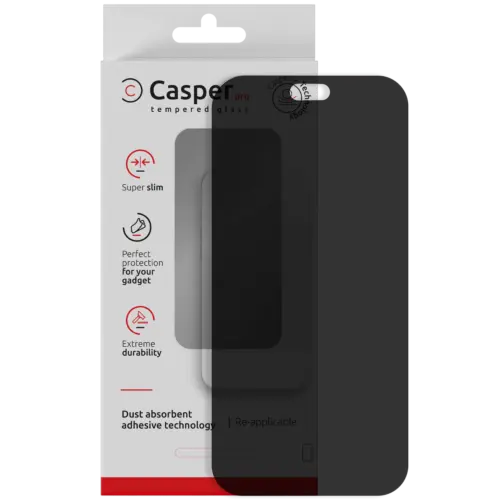 Casper Pro Tempered Glass Compatible For iPhone 18 Pro Max (Retail Pack) (Privacy)