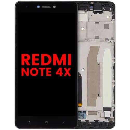 Écran LCD complet avec cadre pour Xiaomi Redmi Note 4x (compatible qualité supérieure) (noir) – Image 11