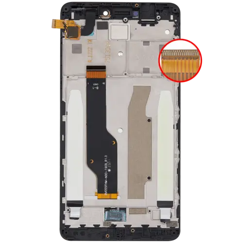 Écran LCD complet avec cadre pour Xiaomi Redmi Note 4x (compatible qualité supérieure) (noir) – Image 5