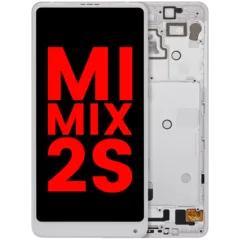 Écran LCD complet avec cadre pour Xiaomi Mi Mix 2S (compatible qualité supérieure) (blanc)