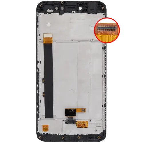 Écran LCD complet avec cadre pour Xiaomi Redmi Note 5A (compatible qualité supérieure) (noir) – Image 3