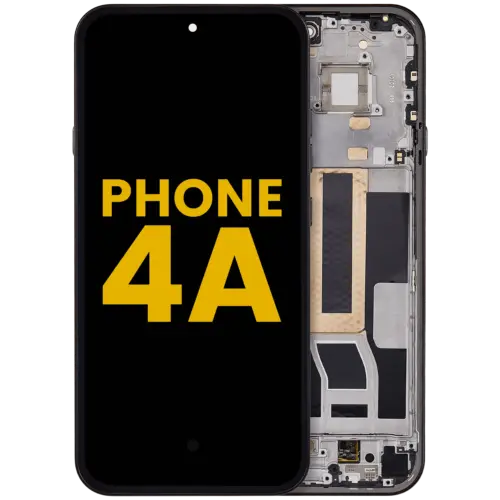 OLED Assembly With Frame For Nothing Phone (4a) (Refurbished) (Black)