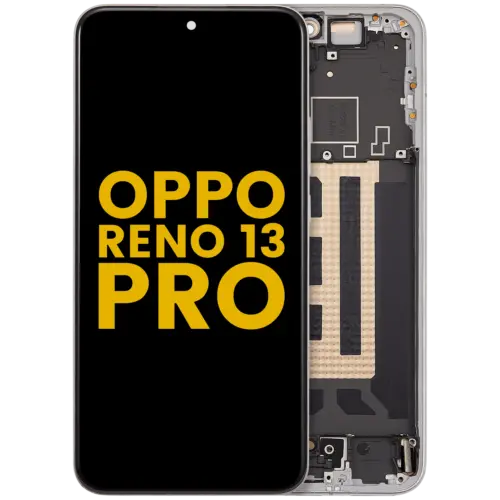 Bloc écran OLED avec cadre pour Oppo Reno 13 Pro (reconditionné) (Plume White) – Image 11