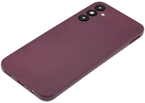 Back Cover With Camera Lens For Samsung Galaxy A14 5G (A146 / 2023) (No Logo) (Aftermarket Plus) (Dark Red) – Image 6