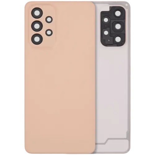 Back Cover With Camera Lens For Samsung Galaxy A33 5G (A336 / 2022) (No Logo) (Aftermarket Plus) (Peach)