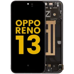 Bloc écran OLED avec cadre pour OPPO Reno 13 (reconditionné) (noir)