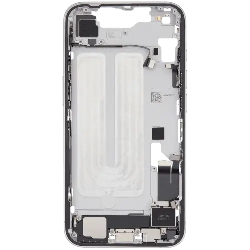 Mid-Frame Housing W/ Charging Port Flex & Small Parts For iPhone 16e / 17e (EU / Global Version) (Used OEM Pull: Grade B) (White) – Image 6