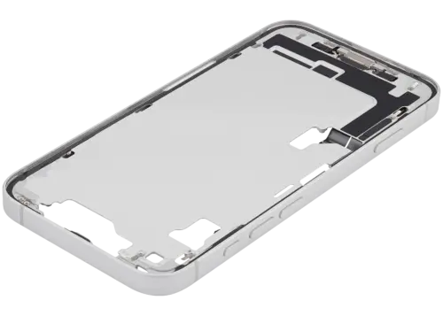 Mid-Frame Housing W/ Charging Port Flex & Small Parts For iPhone 16e / 17e (EU / Global Version) (Used OEM Pull: Grade B) (White) – Image 9