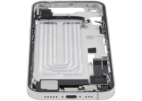 Mid-Frame Housing W/ Charging Port Flex & Small Parts For iPhone 16e / 17e (EU / Global Version) (Used OEM Pull: Grade B) (White) – Image 7