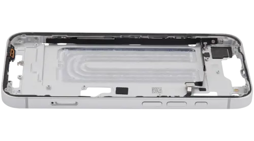 Mid-cadre châssis W/ Small Parts pour iPhone 16e / 17e (EU / Global Version) (Used OEM Pull: Grade B) (blanc) – Image 4