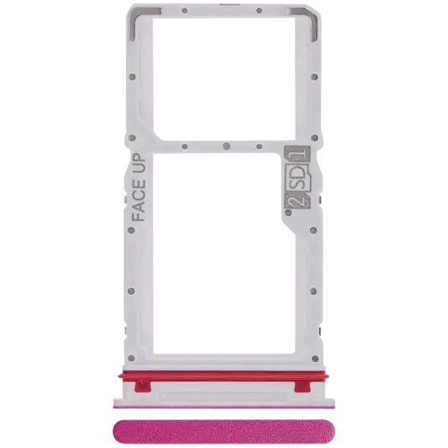 Sim Card Tray For Motorola Moto G37 (XT2625 / 2026) (Fuchsia Red)