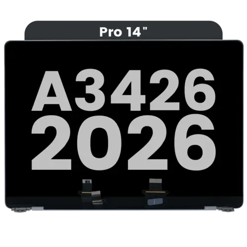 Complete LCD Display Assembly For MacBook Pro 14" A3426 (2026) (Used OEM Pull: Grade A) (Space Black)