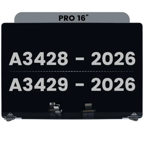Complete LCD Display Assembly For MacBook Pro 16" A3428 / A3429 (2026) (Used OEM Pull: Grade A) (Silver)