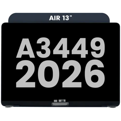 Complete LCD Display Assembly For MacBook Air 13" A3449 (2026) (Used OEM Pull: Grade A) (Midnight)