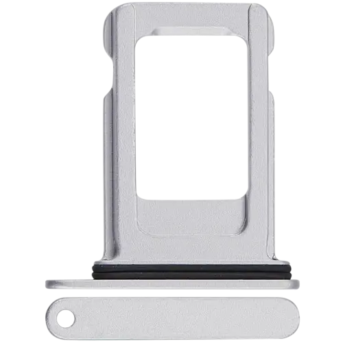 Single tiroir SIM pour iPhone 16e / 17e (blanc)