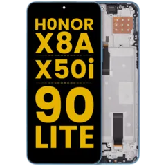 LCD Assembly With Frame For Honor X8A / X50i / 90 Lite (Refurbished) (Cyan Lake)
