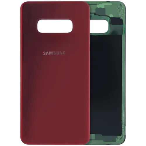 Cache arrière verre pour Samsung Galaxy S10e (Service Pack) (Cardinal Red)