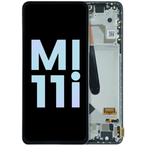 OLED Assembly With Frame for Xiaomi Mi 11i (Service Pack) (Frosty White)
