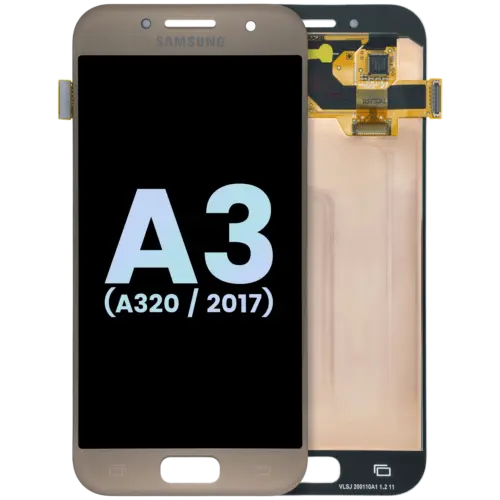 OLED Assembly Without Frame for Samsung Galaxy A3 (A320 / 2017) (Service Pack) (Gold Sand)