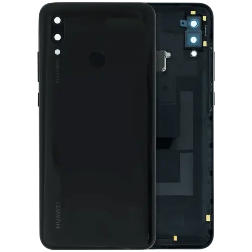 Back Cover Glass Compatible For Huawei P Smart (2019) (Genuine) (Black)