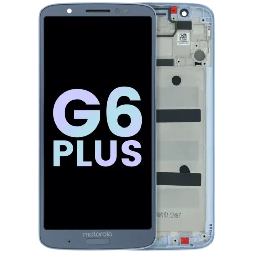 LCD Assembly With Frame For Motorola Moto G6 Plus (XT1926 / 2018) (Genuine OEM) (Blue)