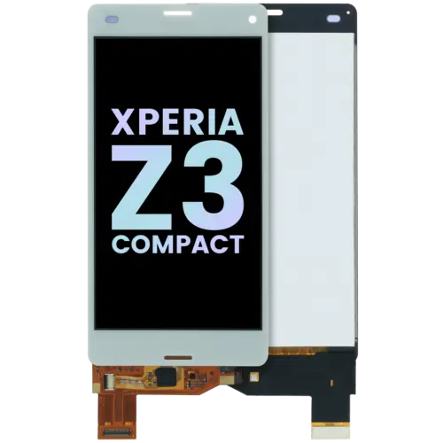 LCD Assembly Without Frame For Sony Xperia Z3 Compact (Genuine OEM) (White)