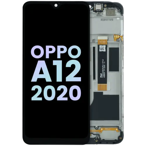 Écran LCD complet avec cadre pour Oppo A12 (2020) (Genuine OEM) (toutes couleurs)