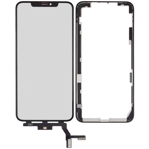 4 in 1 Short nappe (vitre tactile (digitizer) Touch avec verre + OCA + cadre pré-installé) pour iPhone XS Max (OCA Master)