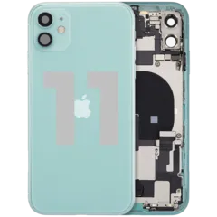 Back châssis W/ nappe de connecteur de charge & Small Parts pour iPhone 11 (Used OEM Pull: Grade C) (vert)