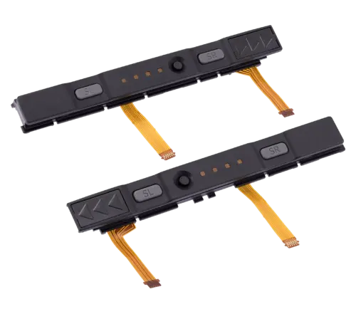 Rail en plastique (droite + gauche) avec câble flexible pour Nintendo Switch (gris) – Image 3