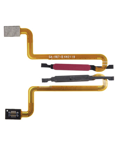 Lecteur d'empreintes digitales avec câble flexible pour T-Mobile Revvl V+ 5G (rouge rose) – Image 2
