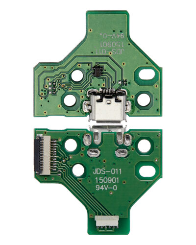 Carte de port de chargement micro USB avec câble flexible à 12 broches pour manettes PlayStation 4 (Version 2 : JDS-011) – Image 2