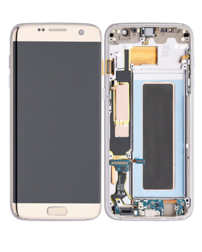 Ensemble OLED avec cadre pour Samsung Galaxy S7 Edge G935A (version nord-américaine) (Aftermarket Plus) (Or platine) – Image 2