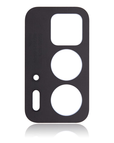 Support d'objectif pour caméra arrière pour Motorola Edge 20 Pro (XT2153-1 / 2021) (cuir végan bleu) – Image 3