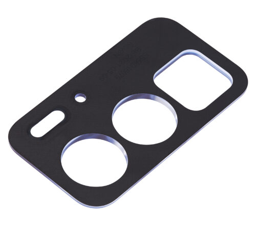 Support d'objectif pour caméra arrière pour Motorola Edge 20 Pro (XT2153-1 / 2021) (cuir végan bleu) – Image 4