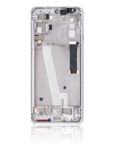 Écran LCD complet avec cadre pour Motorola Edge 20 (XT2143 / 2021) (reconditionné) (Frosted White) – Image 2